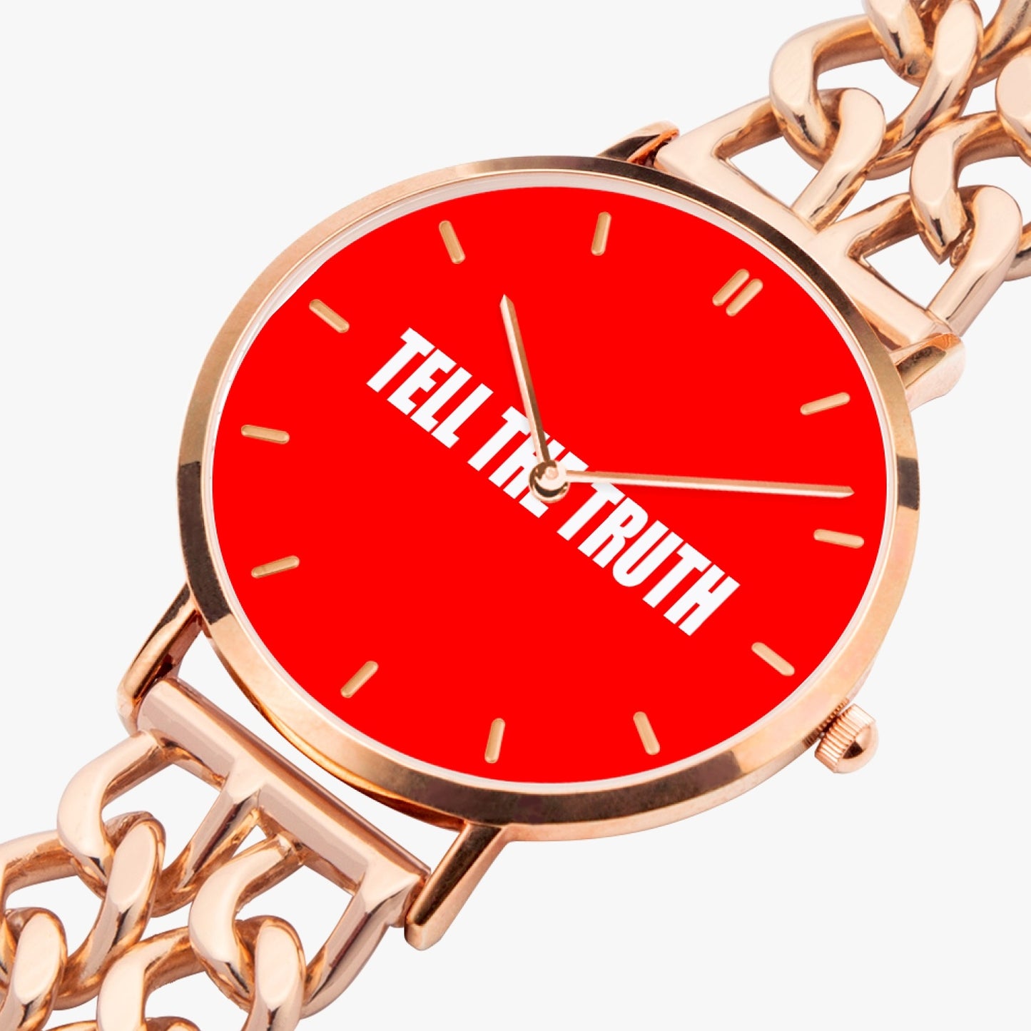 TELL THE TRUTH HOLLOW OUT STRAP QUARTZ WATCH