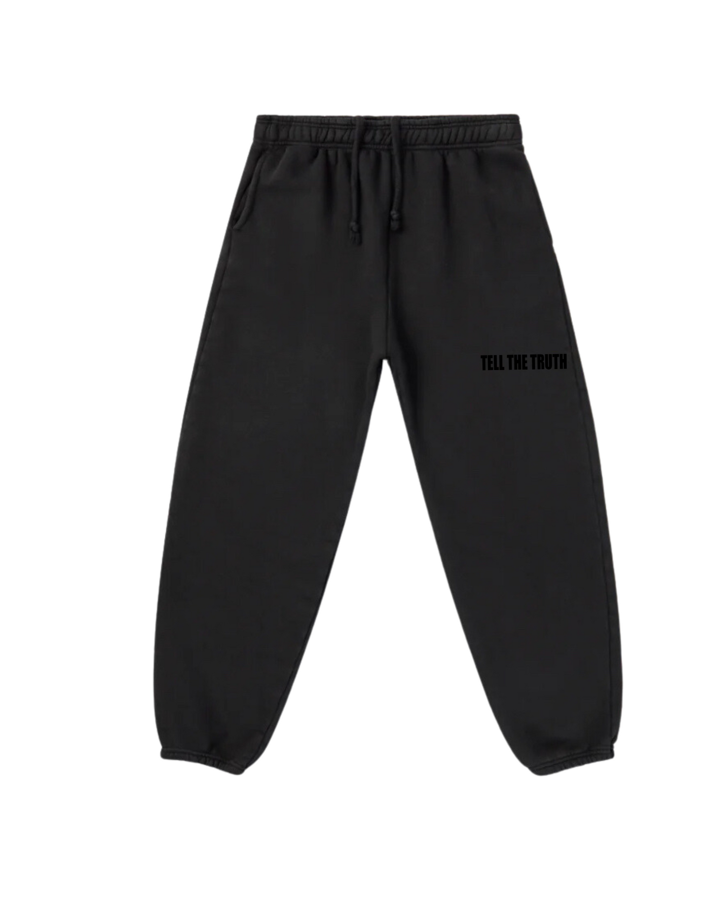 LOGO DOUBLE BLACK JOGGERS