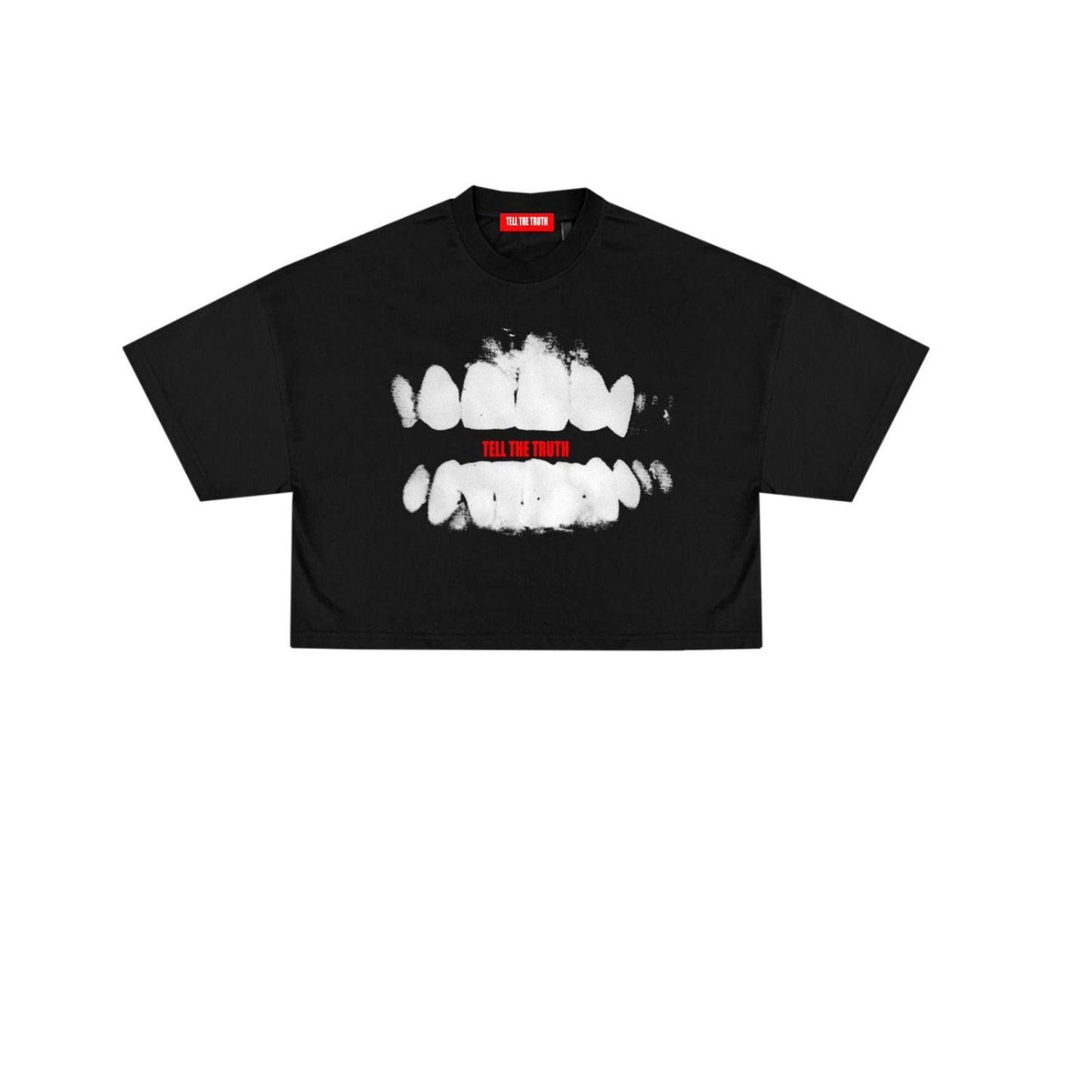 TUSK BLACK CROP T-SHIRT