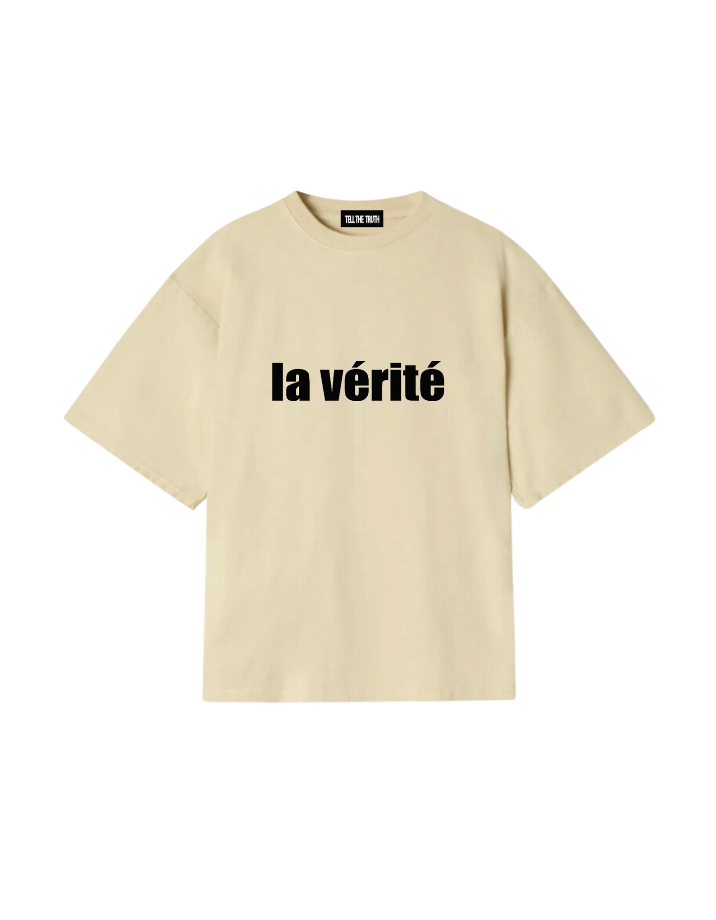 CREAM FRENCH T-SHIRT