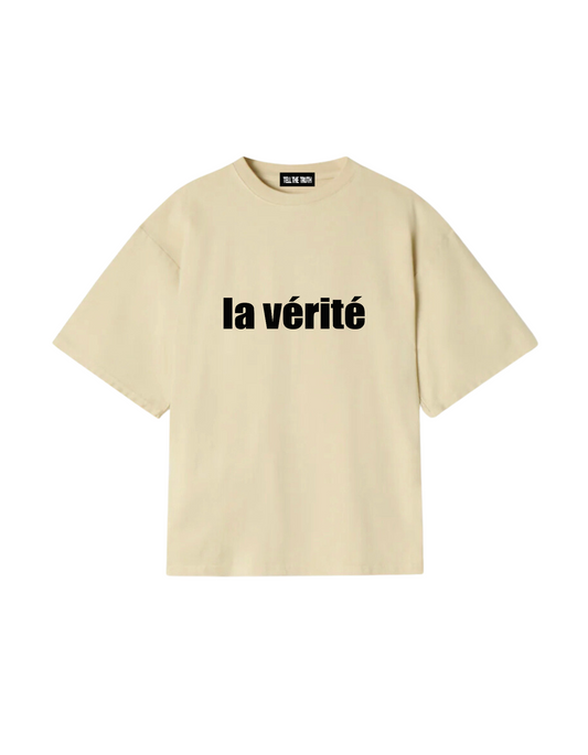 CREAM FRENCH T-SHIRT