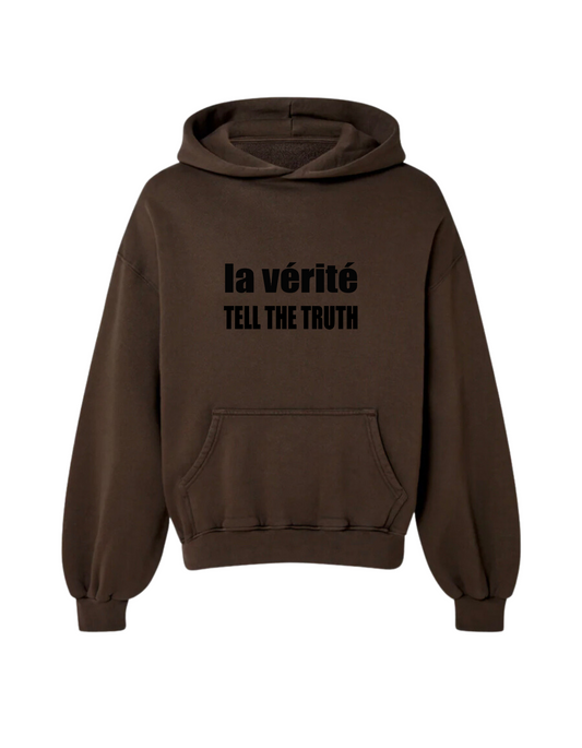 FRENCH LOGO BROWN PULLOVER