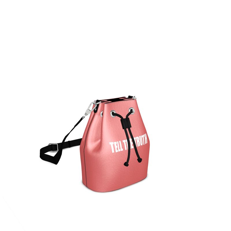 TELL THE TRUTH BUCKET BAG