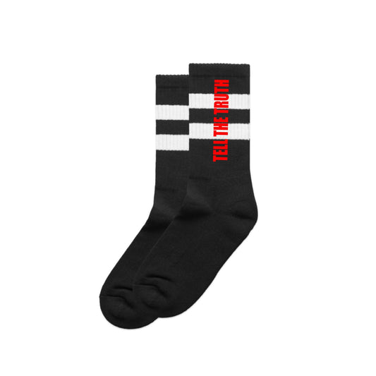 BLACK LOGO SOCKS