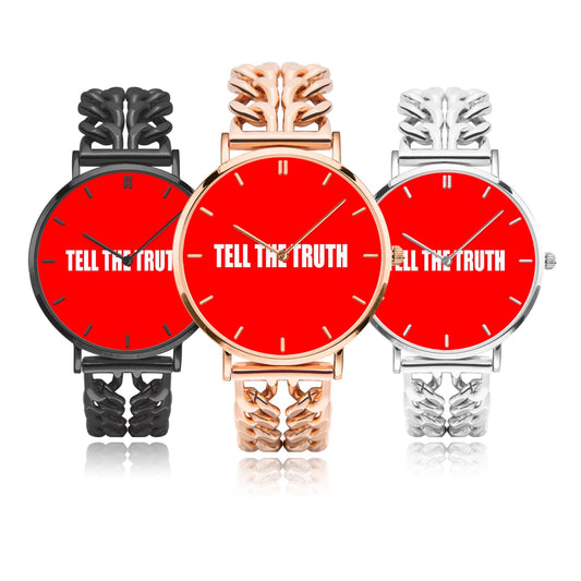 TELL THE TRUTH HOLLOW OUT STRAP QUARTZ WATCH