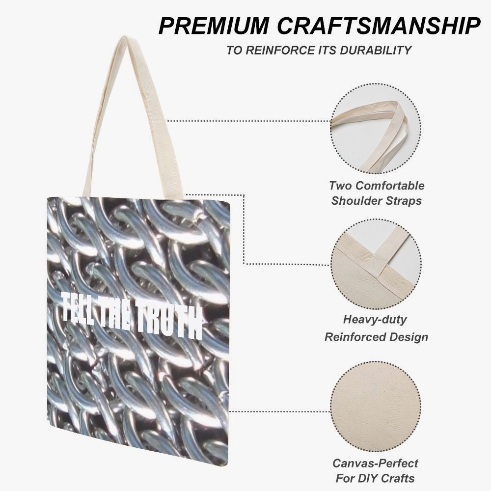 METAL CANVAS TOTE BAG