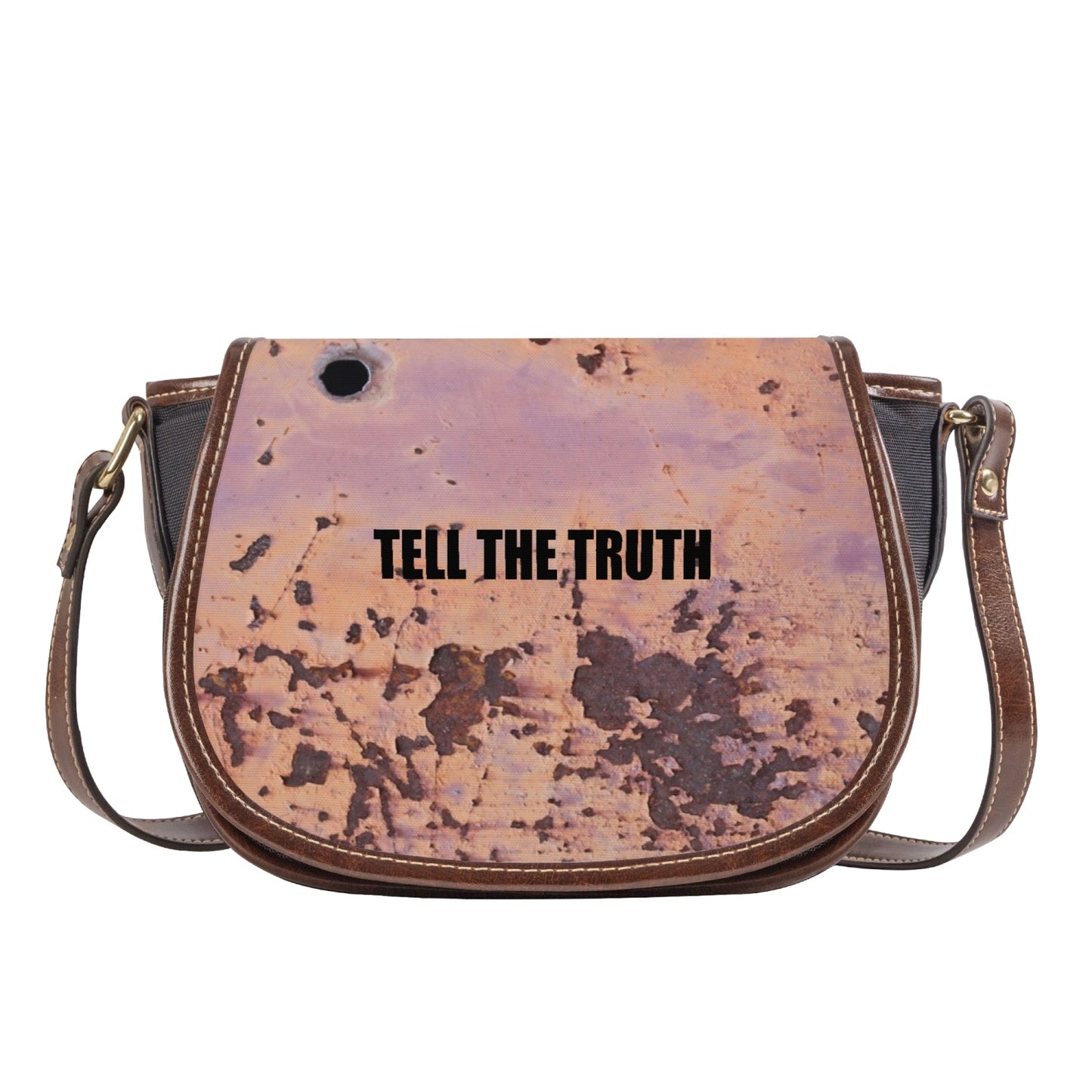 TELL THE TRUTH SADDLE BAG