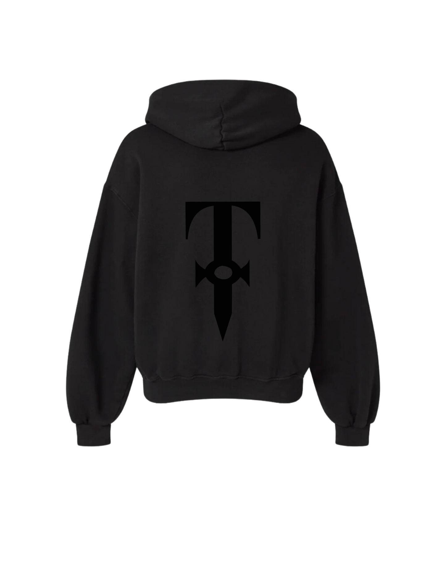 LOGO DAGGER DOUBLE BLACK PULLOVER