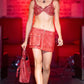 BLOOD MOON LEATHER BRA TOP