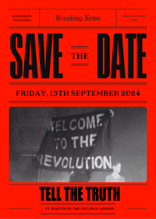 TELL THE TRUTH LONDON SAVE THE DATE SS25 PRINT