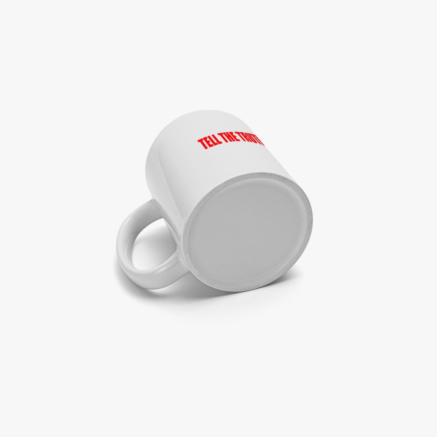 TELL THE TRUTH MUG WITH BLACK INSIDE