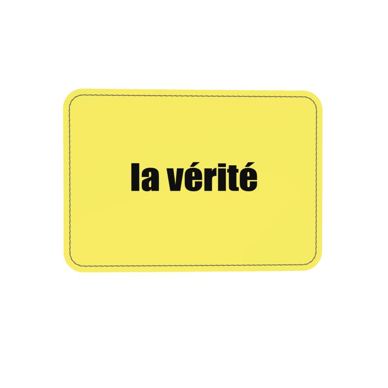 LA VÉRITÉ CAUTION BAG