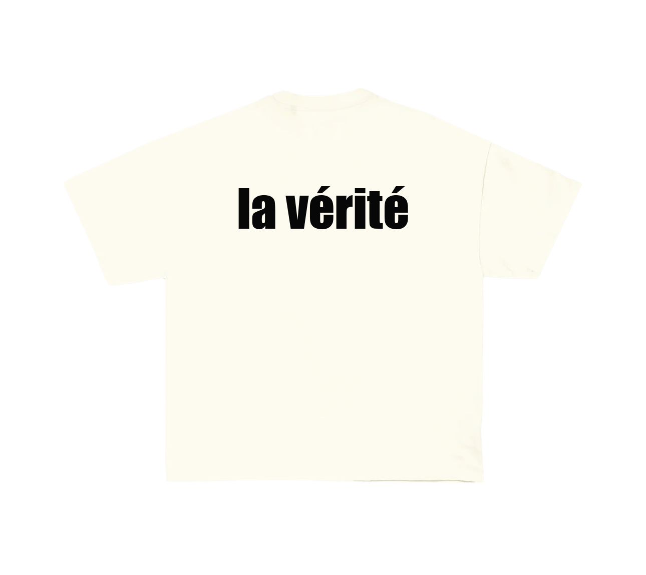 FRENCH LOGO CREAM T-SHIRT