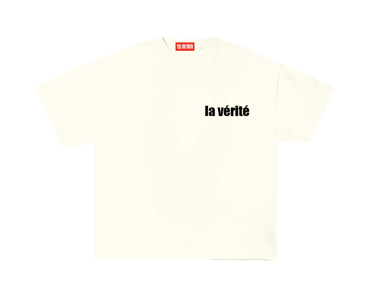 FRENCH LOGO CREAM T-SHIRT