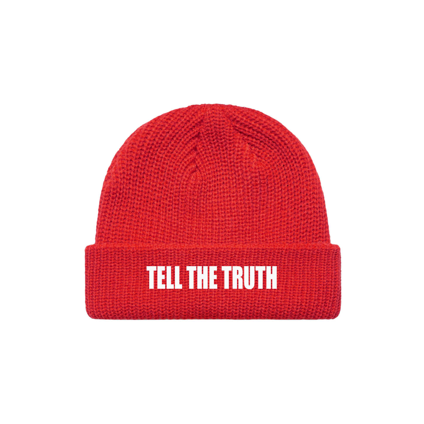 RED KNIT BEANIE