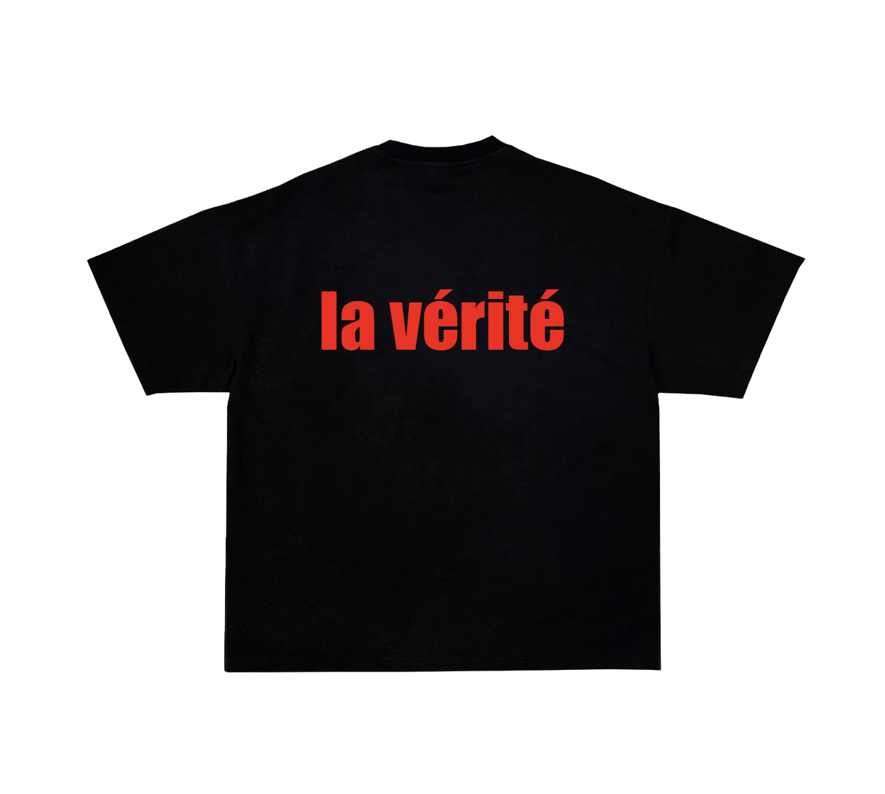 FRENCH LOGO BLACK T-SHIRT