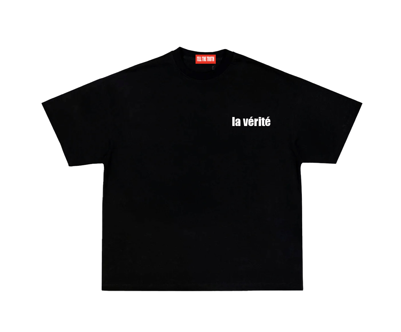 FRENCH LOGO BLACK T-SHIRT